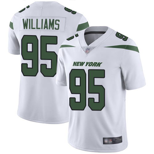 New York Jets Limited White Youth Quinnen Williams Road Jersey NFL Football 95 Vapor Untouchable